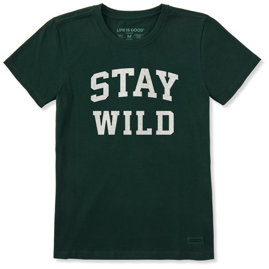 Women's Stay Wild Arch Short Sleeve Crusher Tee