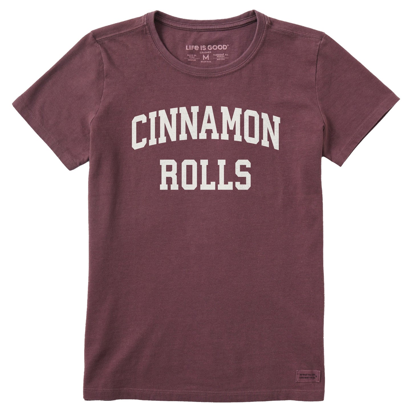 Women's Cinnamon Rolls Arch Short Sleeve Crusher Tee