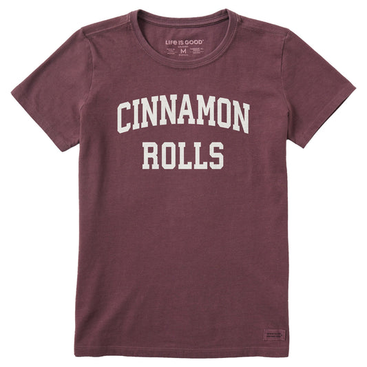 Women's Cinnamon Rolls Arch Short Sleeve Crusher Tee