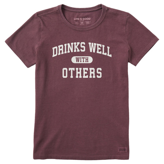 Women's Drinks Well with Others Arch Short Sleeve Crusher Tee