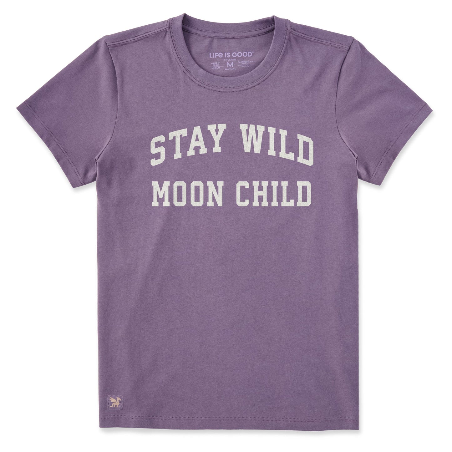 Women's Stay Wild Moon Child Arch Short Sleeve Crusher Tee