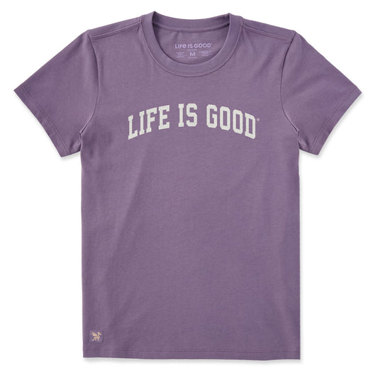 Women's A Life is Good Arch Short Sleeve Crusher Tee