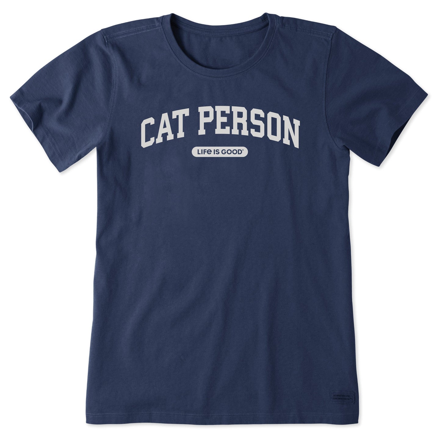 Women's A Cat Person Arch Short Sleeve Crusher Tee