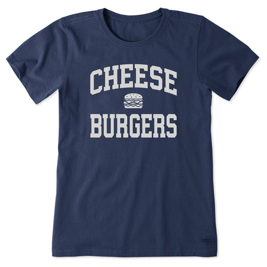 Women's Cheeseburgers Arch Short Sleeve Crusher Tee