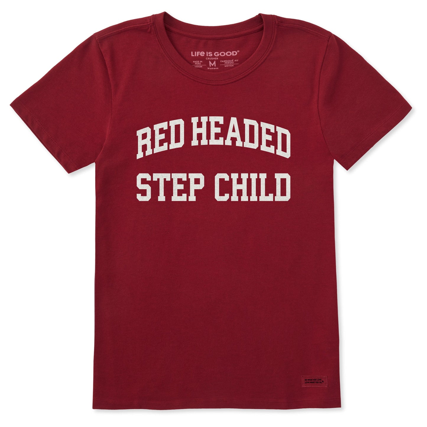 Women's Red Headed Step Child Arch Short Sleeve Crusher Tee