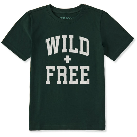 Kids Wild and Free Arch Short Sleeve Crusher Tee