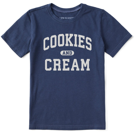 Kids Cookies and Cream Arch Short Sleeve Crusher Tee