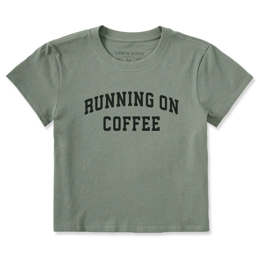 Women's Running on Coffee Arch Crusher-LITE Shrunken Tee