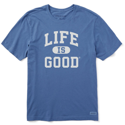 Men's Life is Good Arch Short Sleeve Crusher Tee