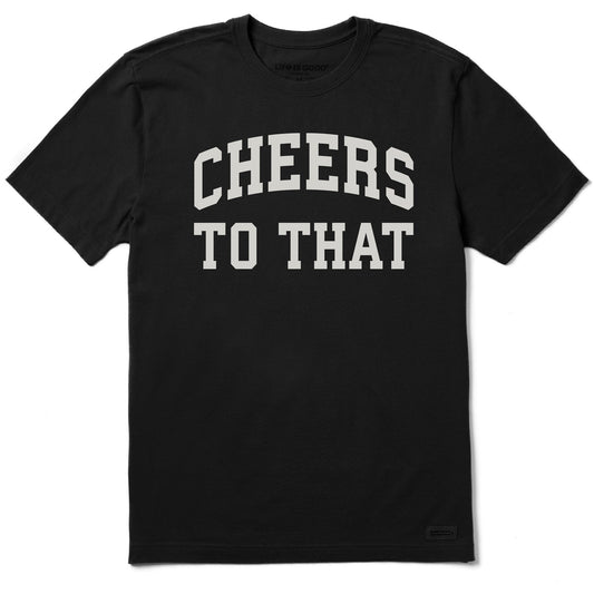 Men's Cheers to That Arch Short Sleeve Crusher Tee