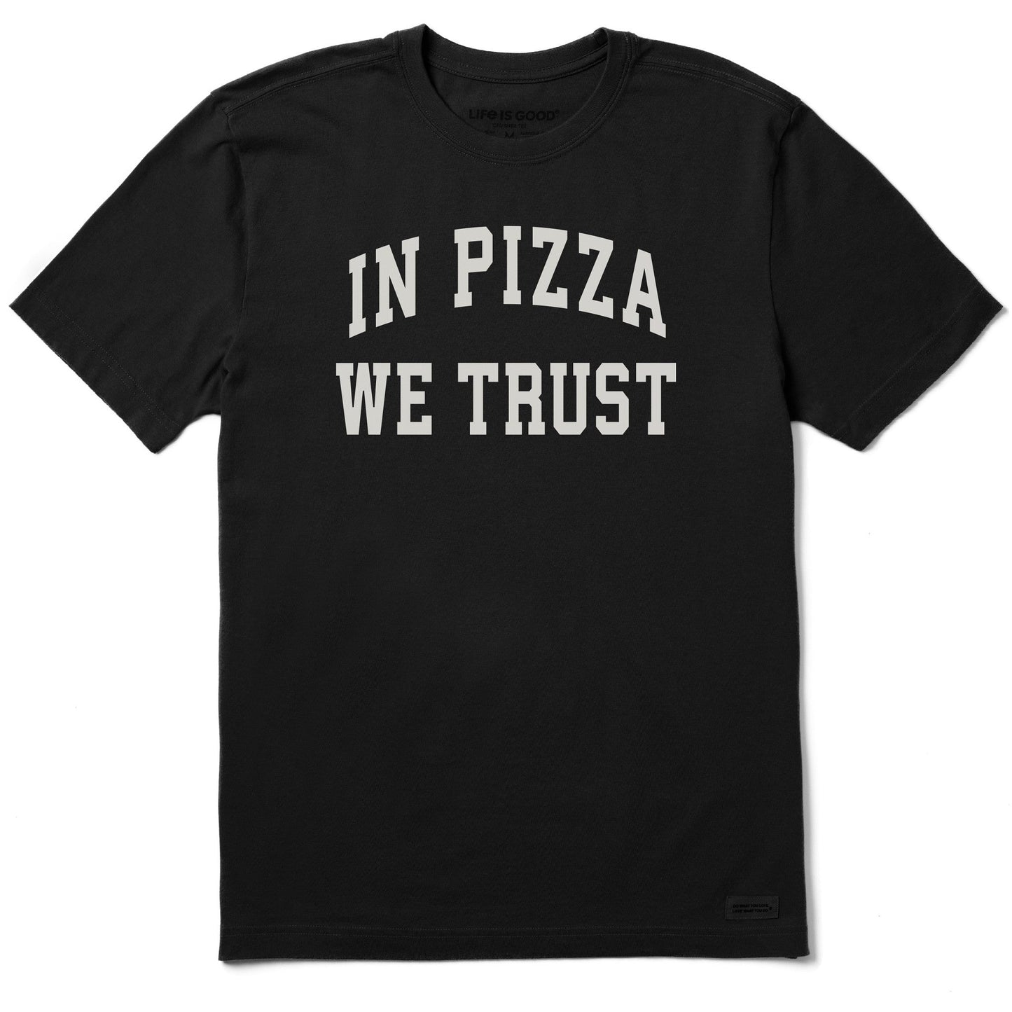 Men's In Pizza We Trust Arch Short Sleeve Crusher Tee
