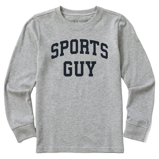 Kids Sports Guy Arch Long Sleeve Crusher Tee