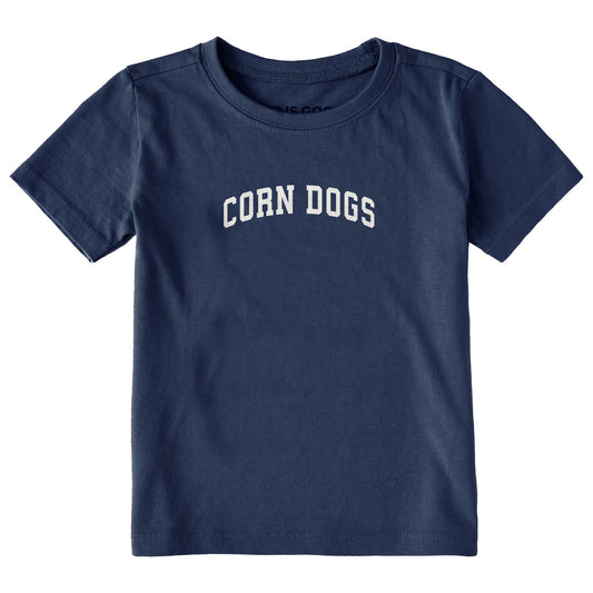 Toddler Corn Dogs Arch Short Sleeve Crusher Tee