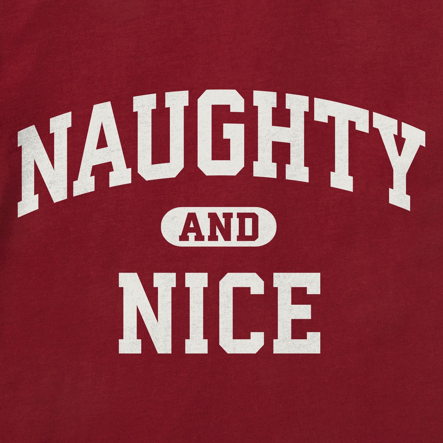 Women's Naughty and Nice Arch Long Sleeve Crusher Tee