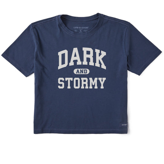 Women's Dark and Stormy Arch Short Sleeve Crusher Boxy Tee
