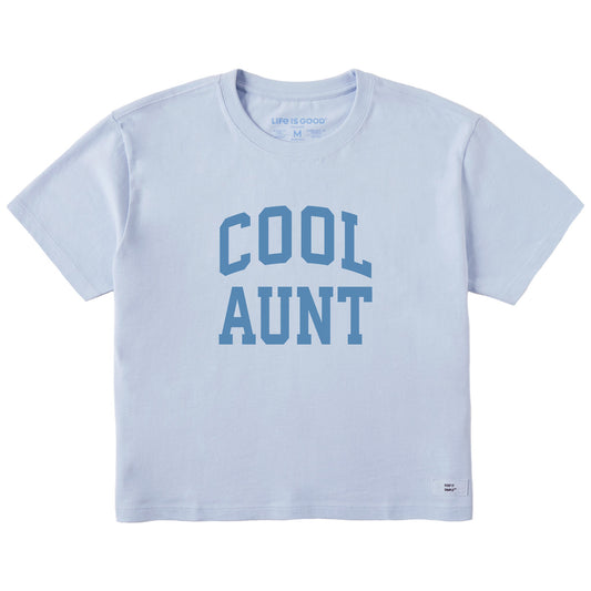 Women's Cool Aunt Arch Short Sleeve Crusher Boxy Tee