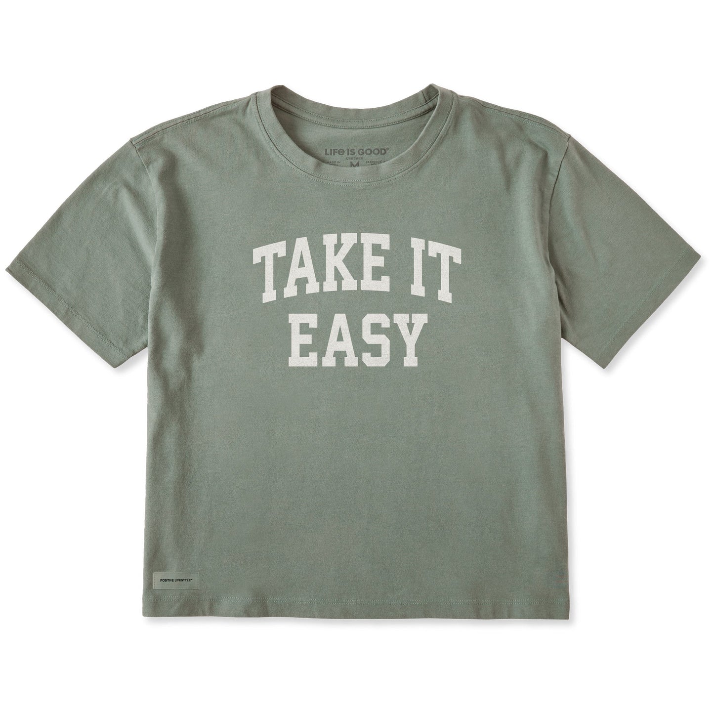 Women's Take it Easy Arch Short Sleeve Crusher Boxy Tee