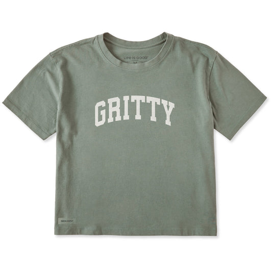Women's Gritty Arch Short Sleeve Crusher Boxy Tee