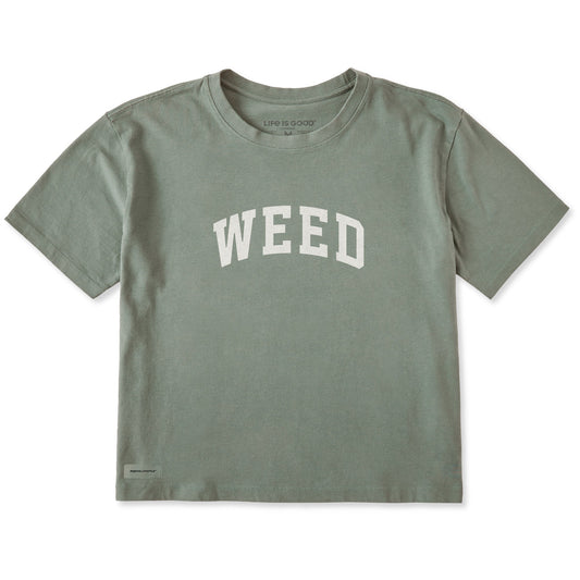 Women's Weed Arch Short Sleeve Crusher Boxy Tee