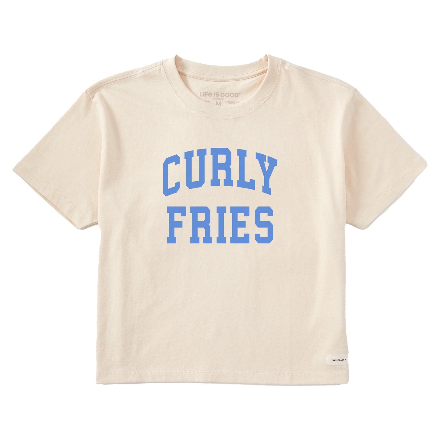 Women's Curly Fries Arch Short Sleeve Crusher Boxy Tee