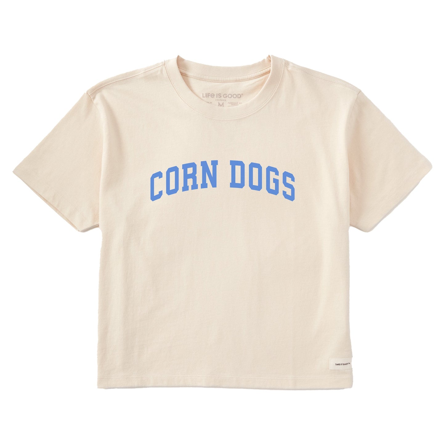 Women's Corn Dogs Arch Short Sleeve Crusher Boxy Tee