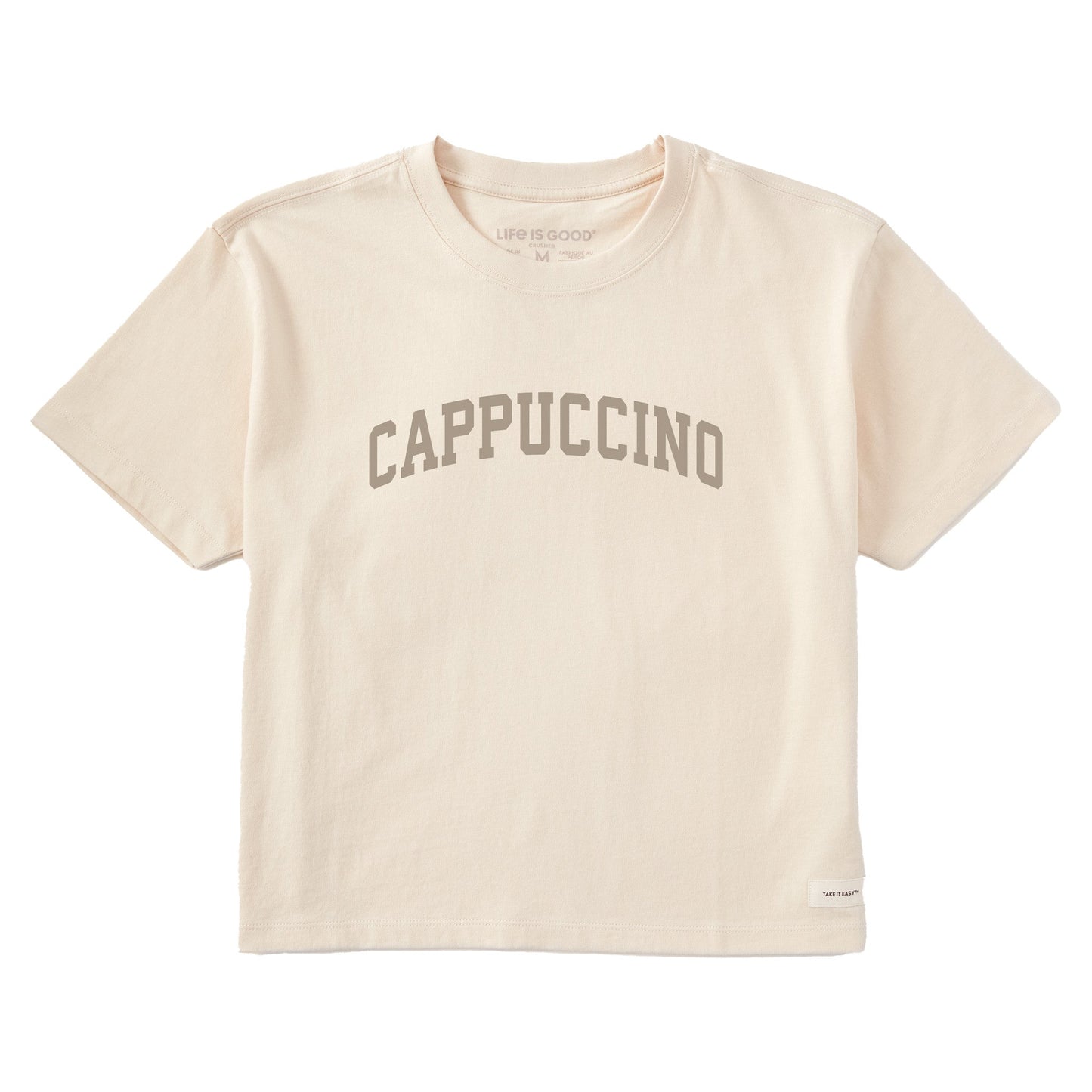 Women's Cappuccino Arch Short Sleeve Crusher Boxy Tee