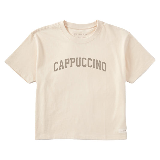 Women's Cappuccino Arch Short Sleeve Crusher Boxy Tee