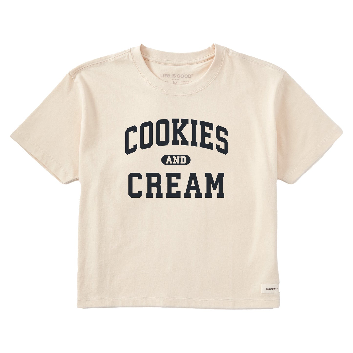 Women's Cookies and Cream Arch Short Sleeve Crusher Boxy Tee