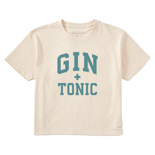 Women's Gin + Tonic Arch Short Sleeve Crusher Boxy Tee