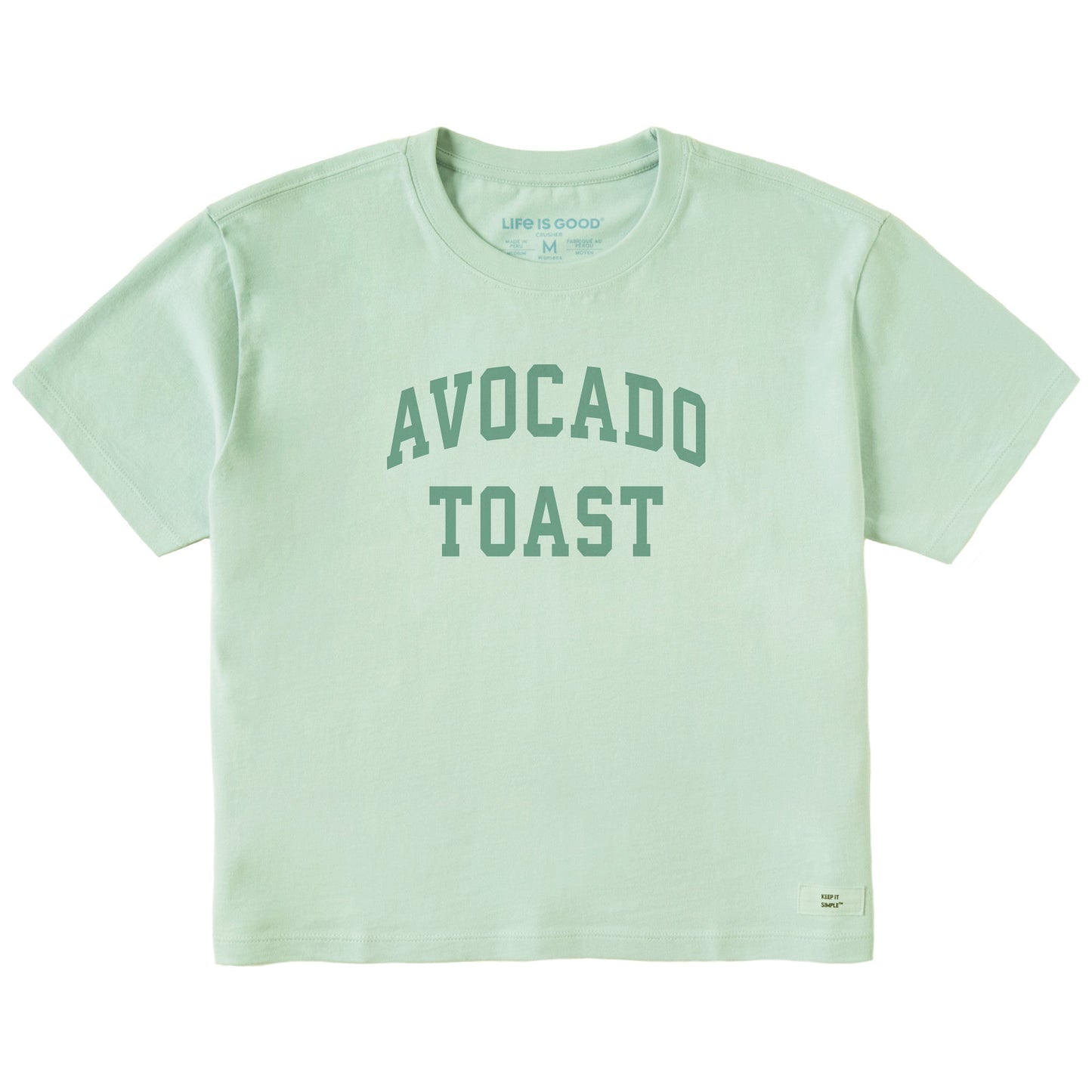 Women's Avocado Toast Arch Short Sleeve Crusher Boxy Tee