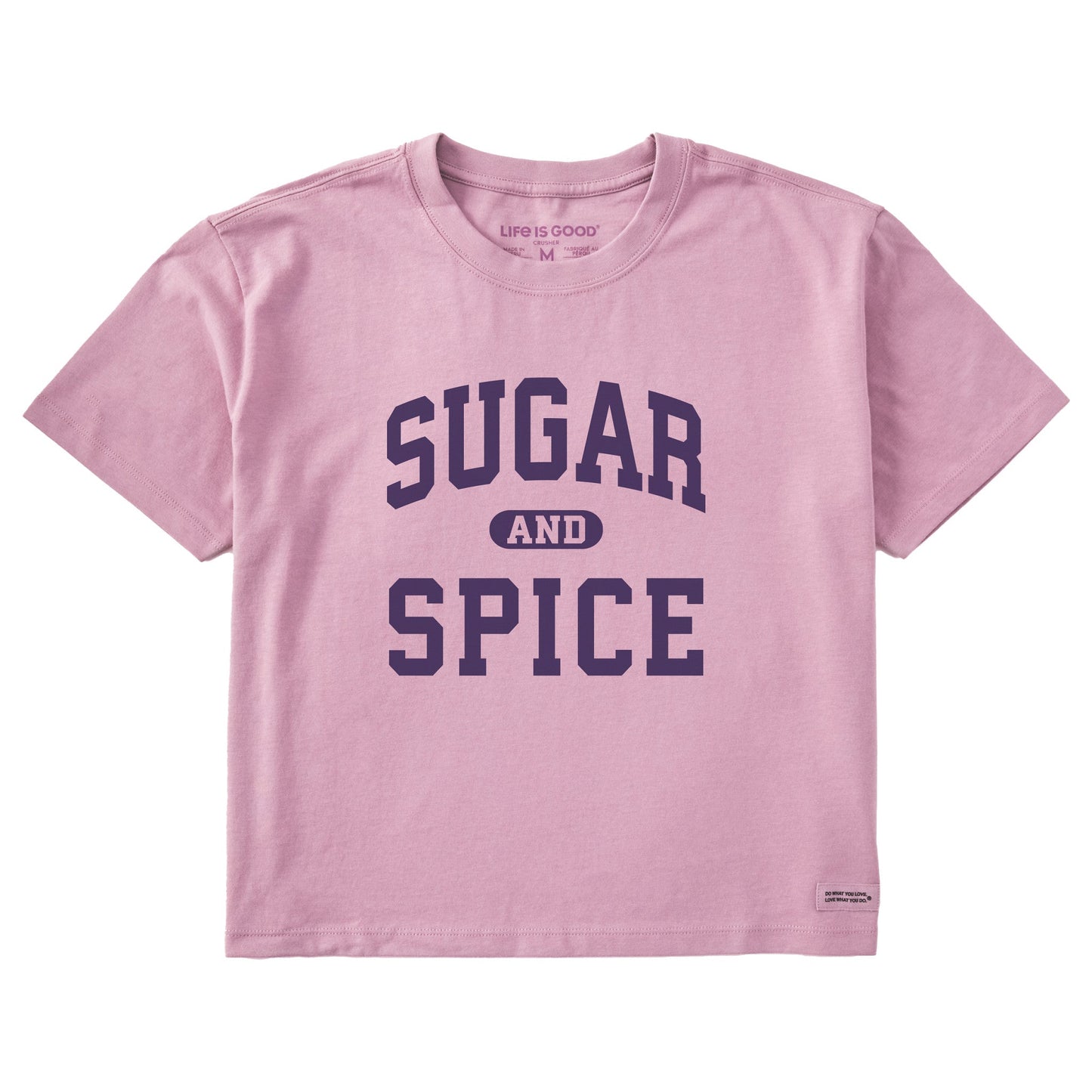 Women's Sugar and Spice Arch Short Sleeve Crusher Boxy Tee
