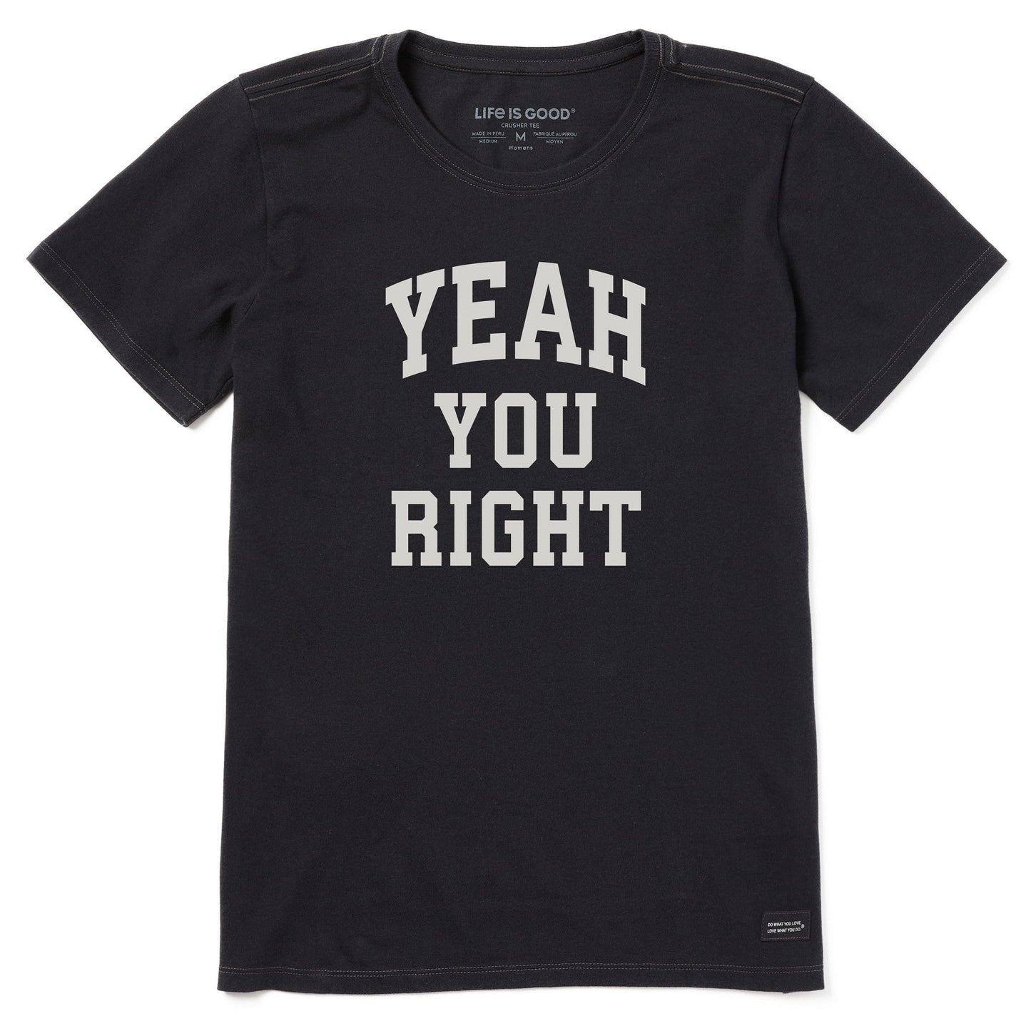 Women's Yeah You Right Arch Short Sleeve Crusher Tee