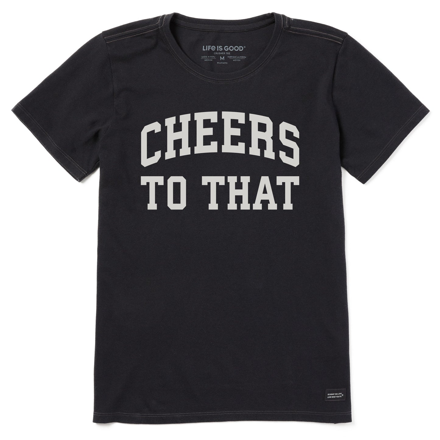 Women's Cheers to That Arch Short Sleeve Crusher Tee