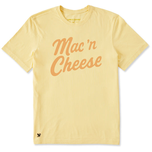 Men's Mac 'n Cheese Script Short Sleeve Crusher Tee