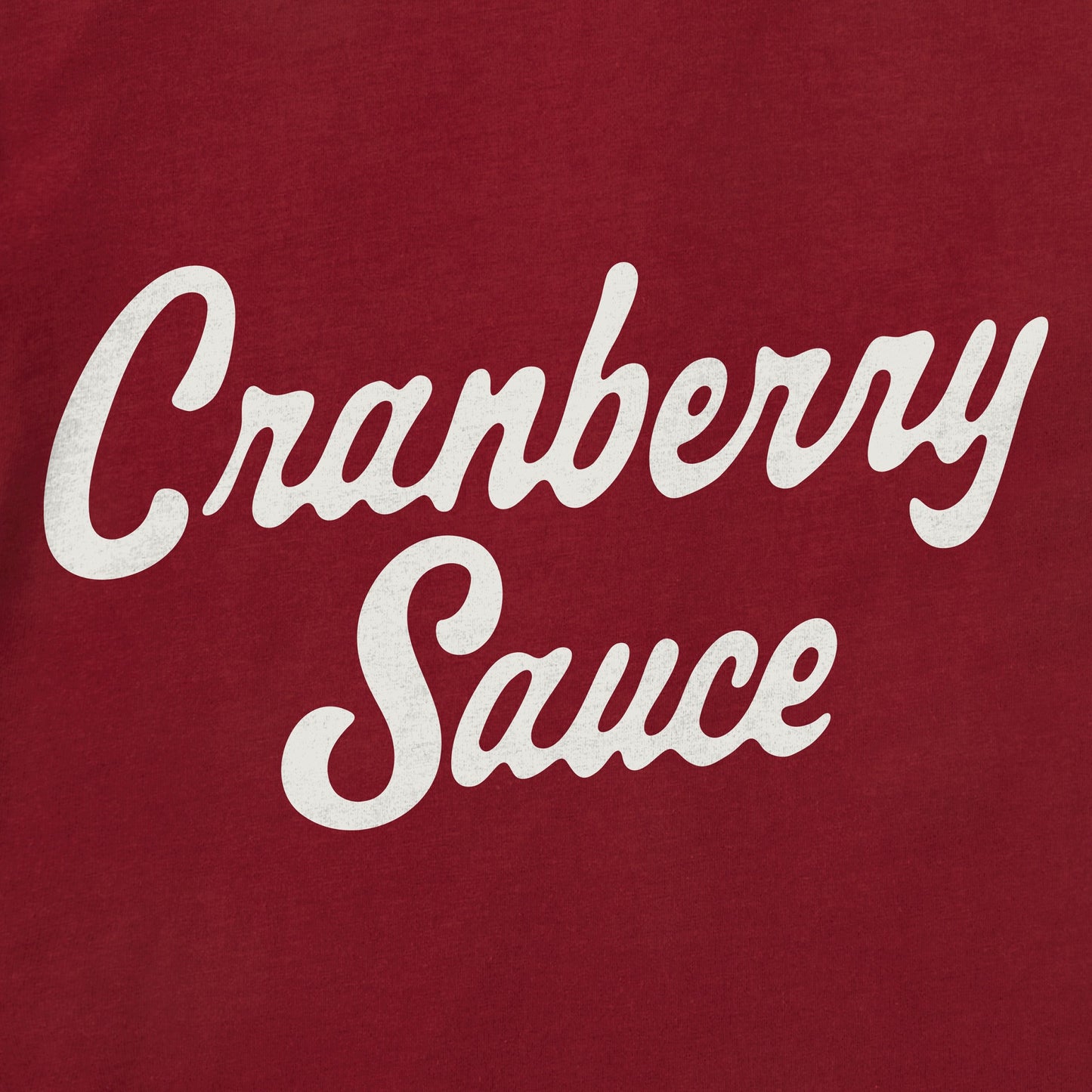 Men's Cranberry Sauce Script Short Sleeve Crusher Tee