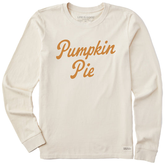 Women's Pumpkin Pie Script Long Sleeve Crusher Tee