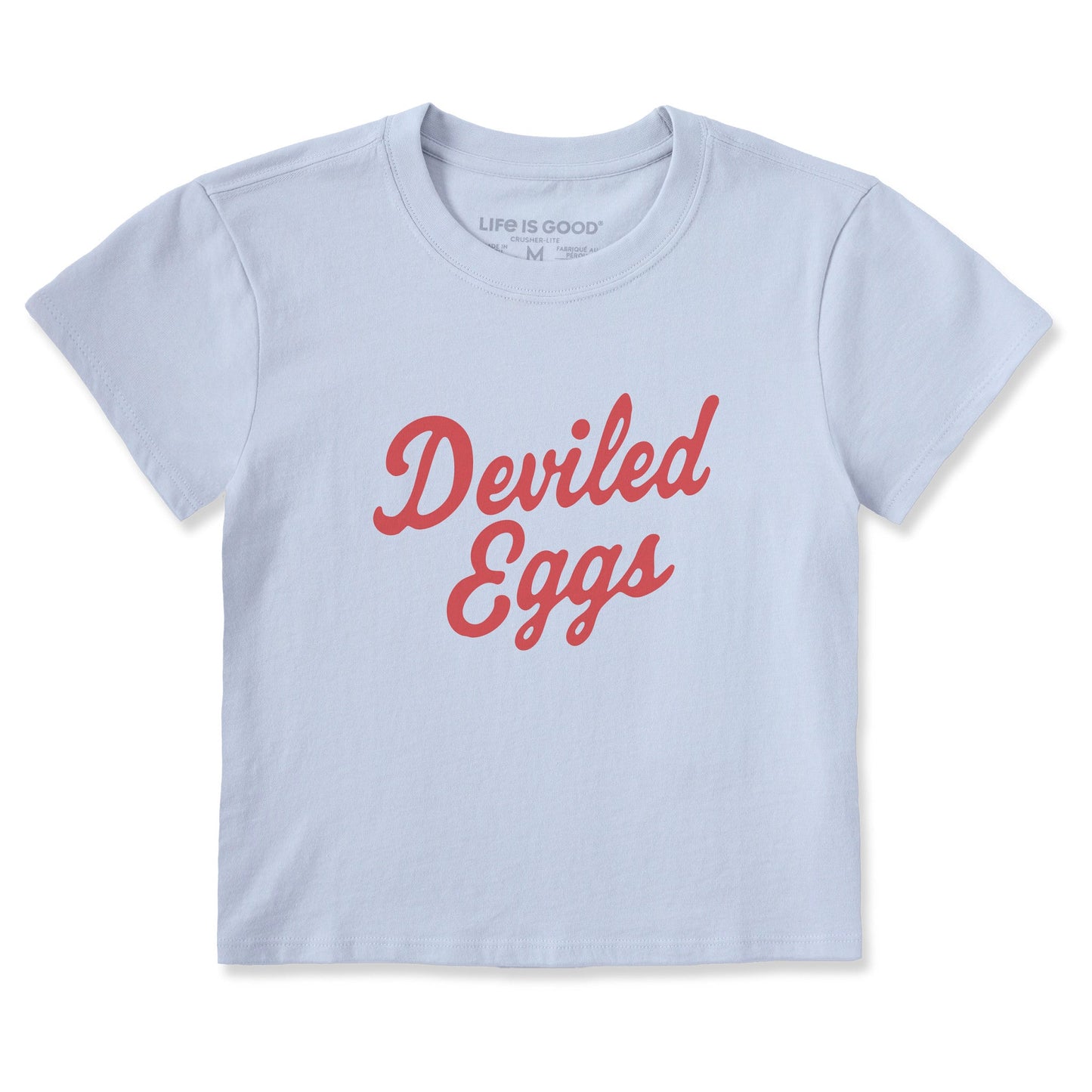 Women's Deviled Eggs Script Crusher-LITE Shrunken Tee