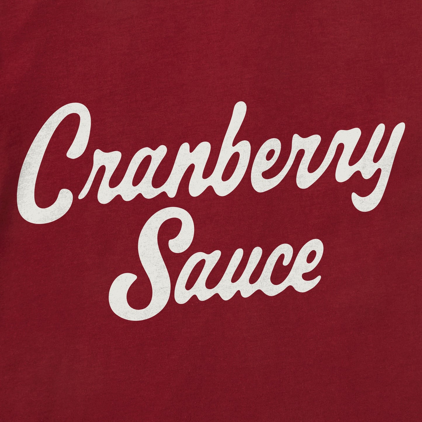 Women's Cranberry Sauce Script Short Sleeve Crusher Tee