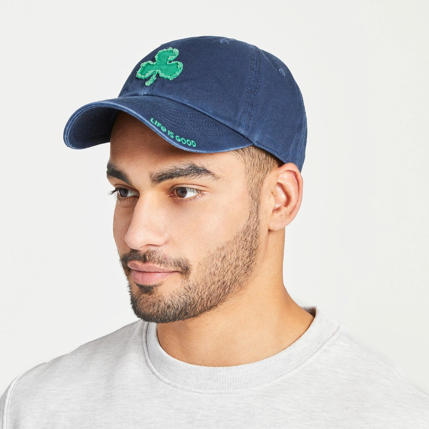 Adult Unisex Applique Shamrock Tattered Chill Cap