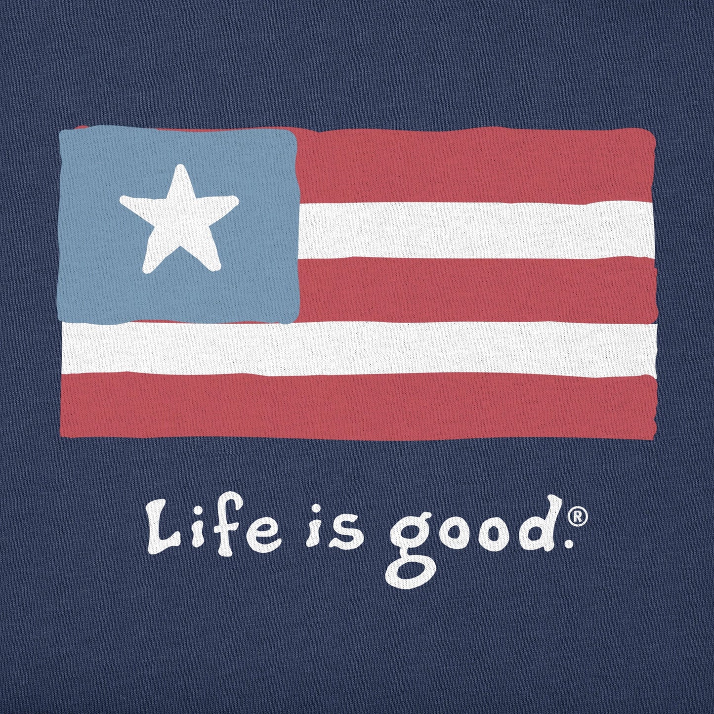 Women's Three Stripe Flag Short Sleeve Crusher Tee