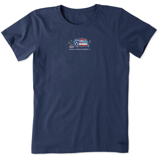 Women's Americana Camper Short Sleeve Crusher Tee