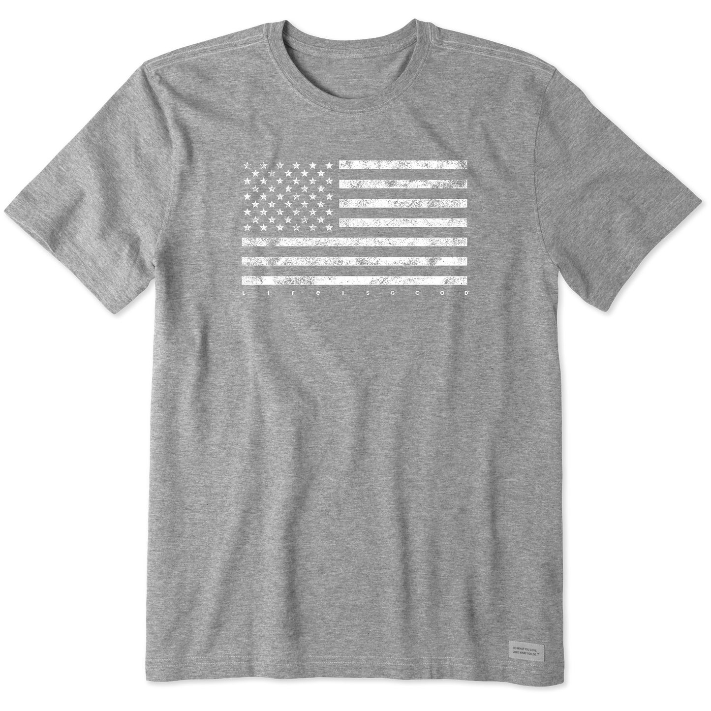 Men's Classic Flag USA Short Sleeve Crusher Tee