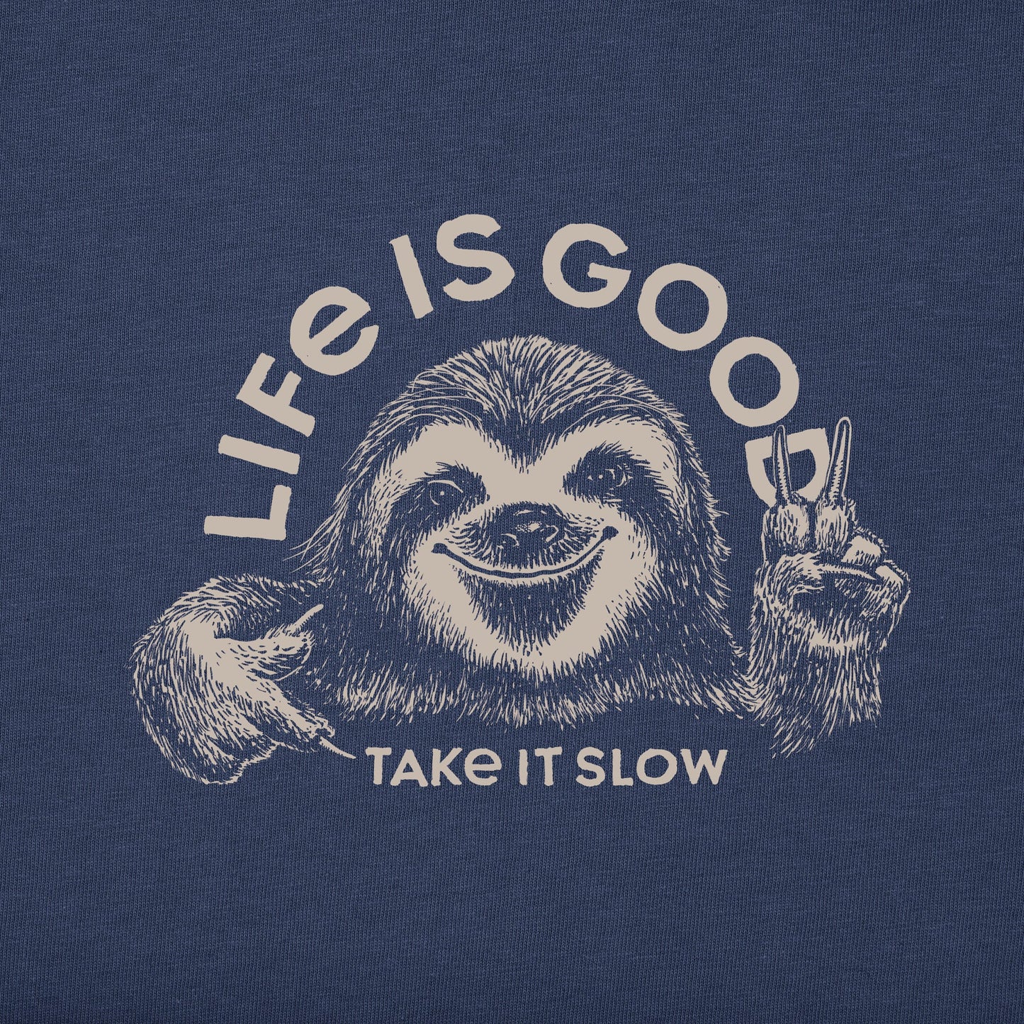 Men's Take it Sloth Short Sleeve Crusher Tee