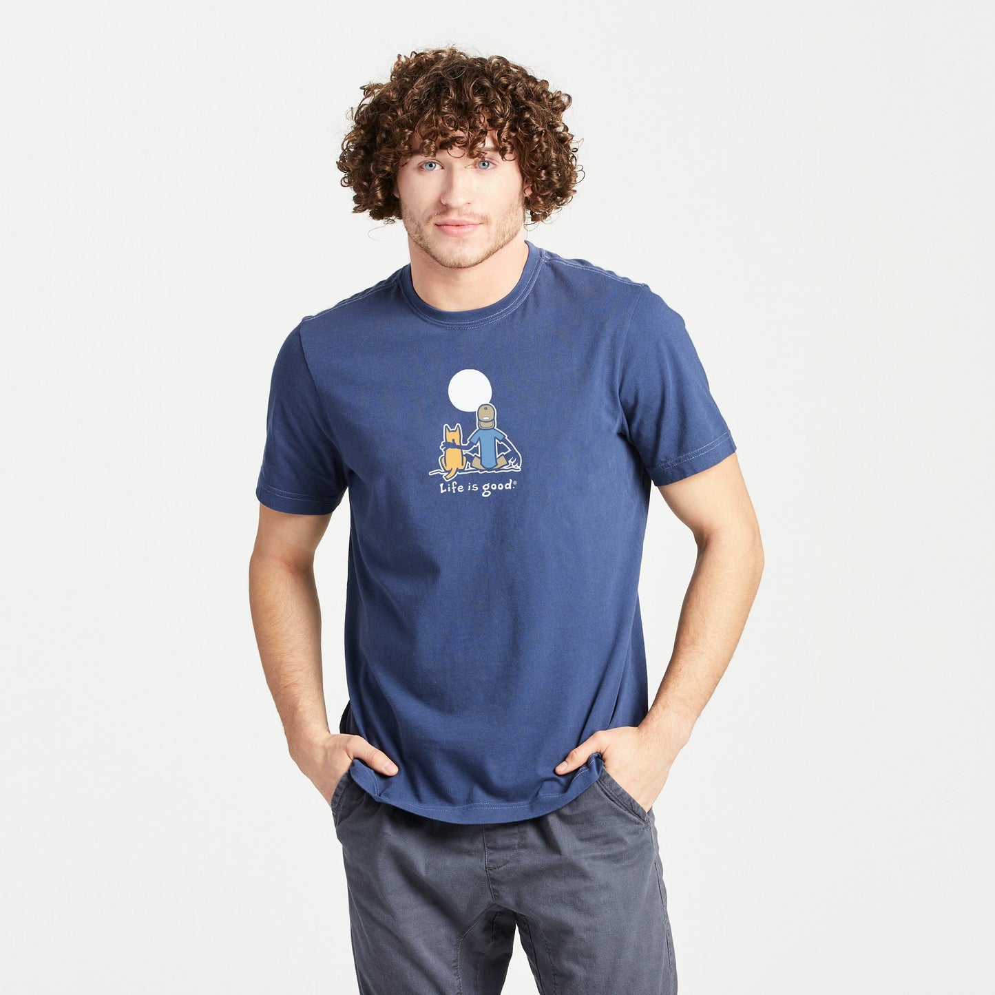 Men's Jake and Rocket Moon Short Sleeve Tee