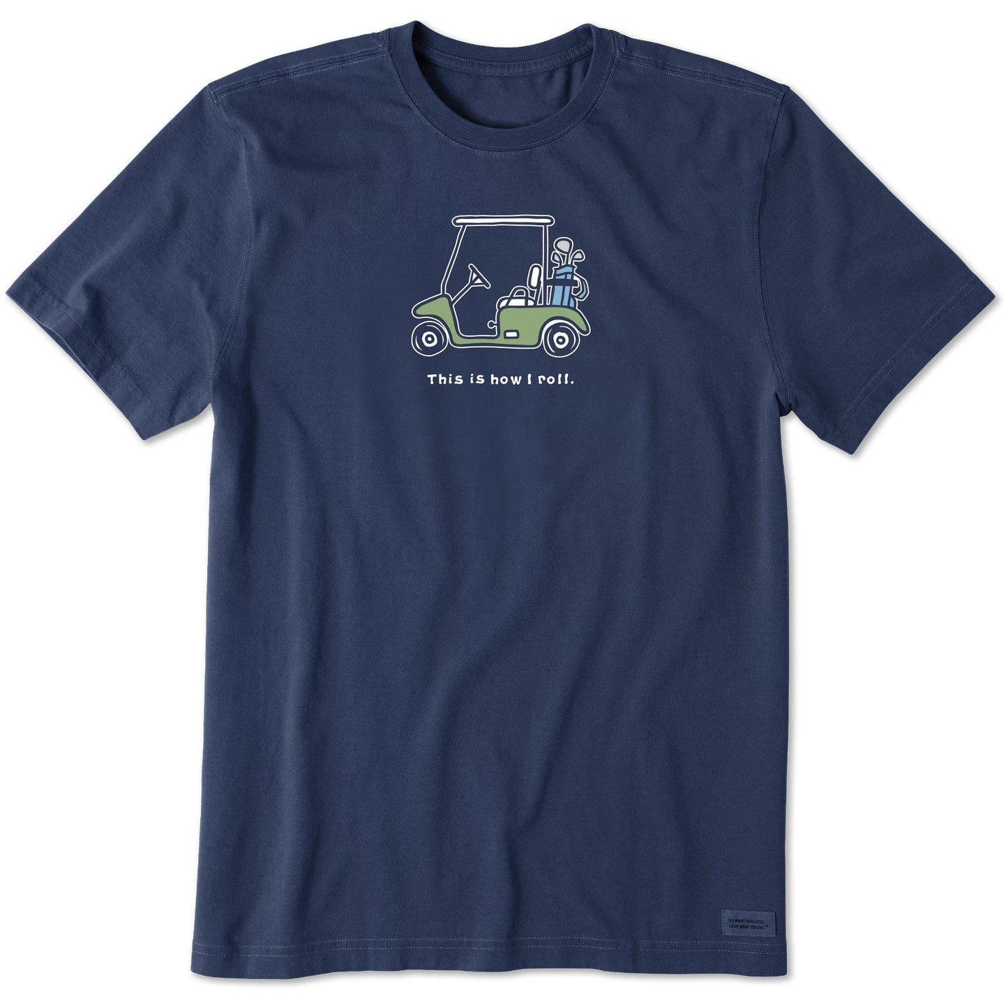 Men's How I Roll Golf Cart Short Sleeve Crusher Tee