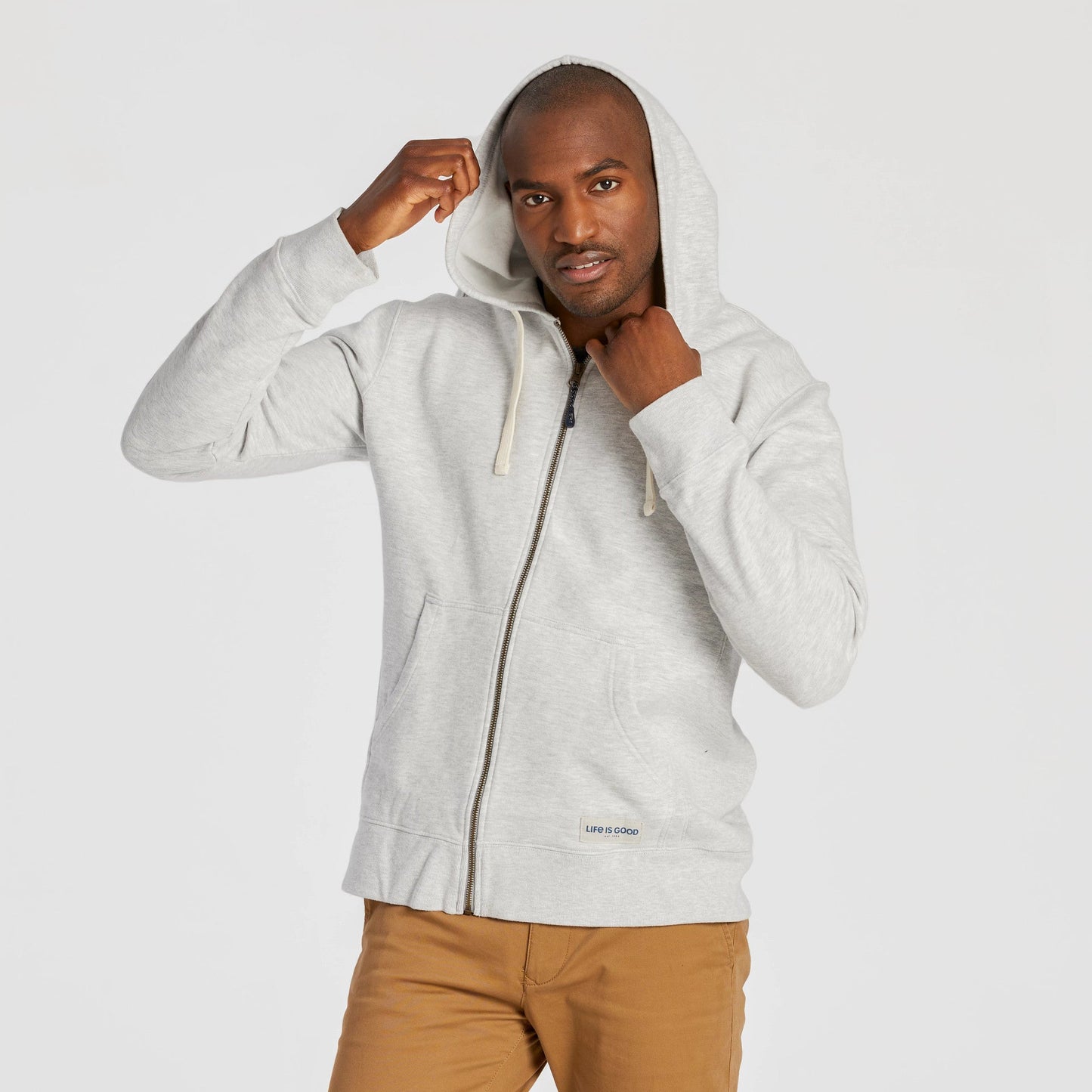 Men's Solid Simply True Fleece Zip Hoodie