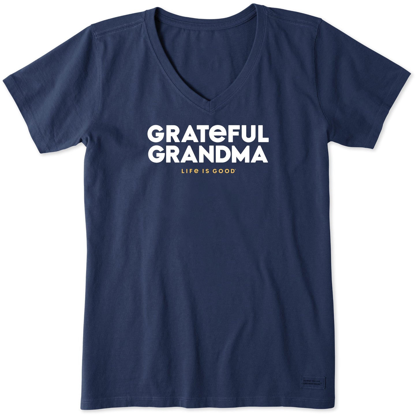 Women's Grateful Grandma Short Sleeve Crusher Vee