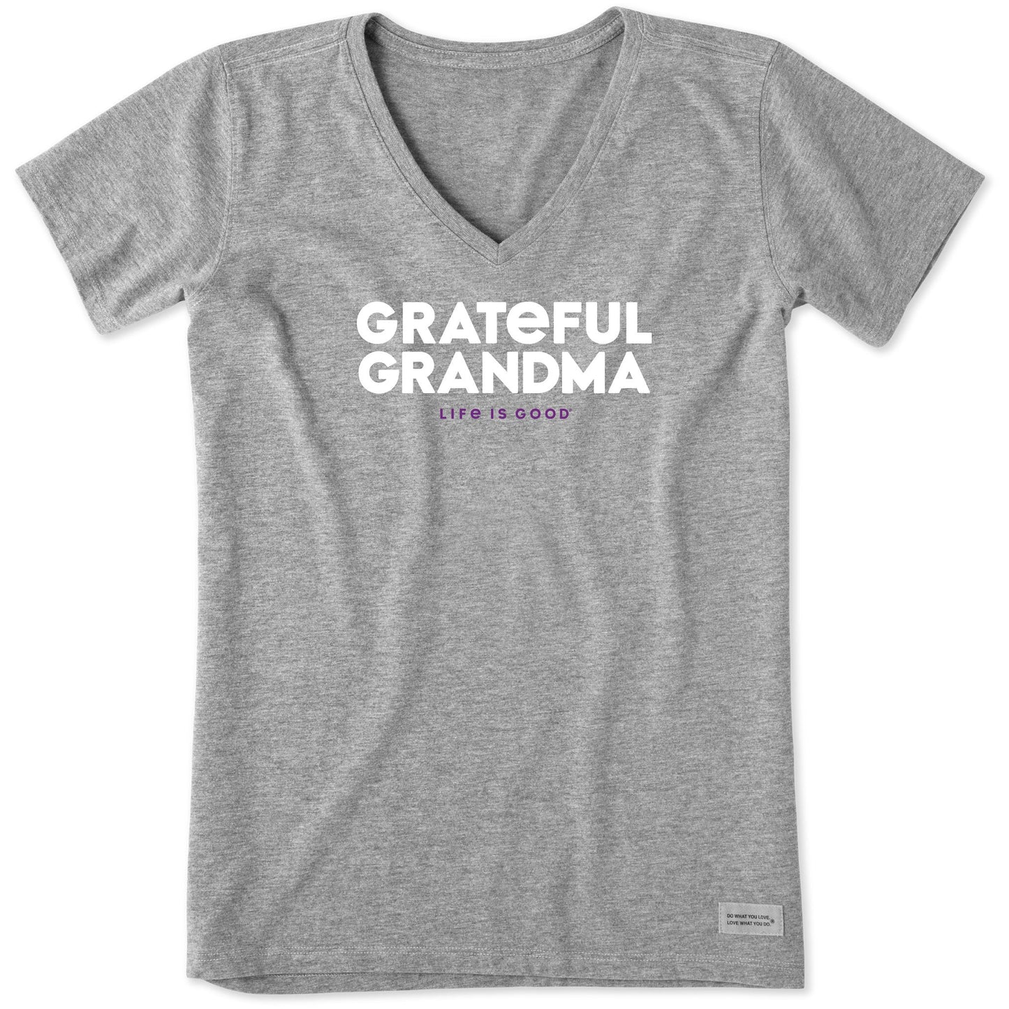 Women's Grateful Grandma Short Sleeve Crusher Vee