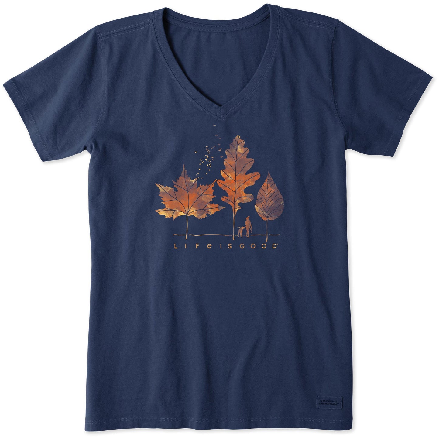 Women's Fall Walk Short Sleeve Crusher Vee