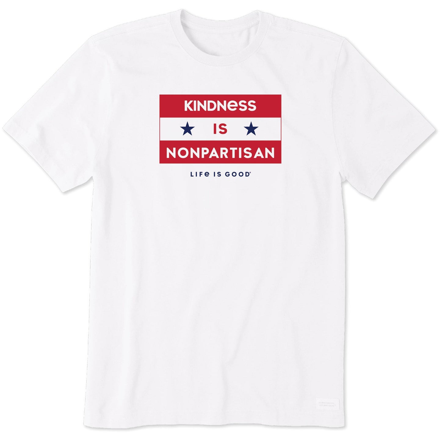 Men's Kindness is nonpartisan Short Sleeve Crusher Tee